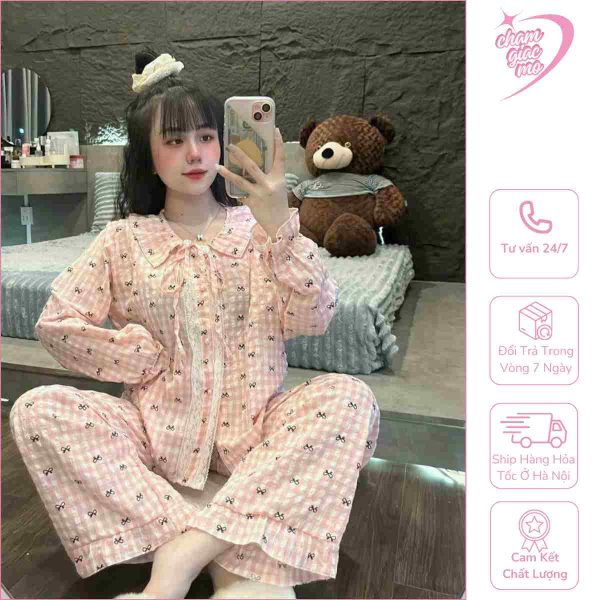 bộ pijama tay bồng