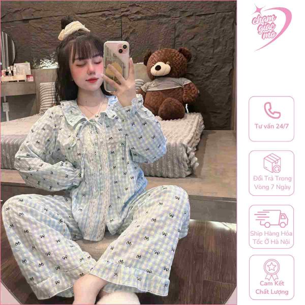 bộ pijama tay bồng