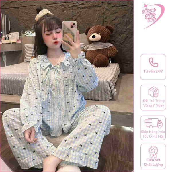 bộ pijama tay bồng