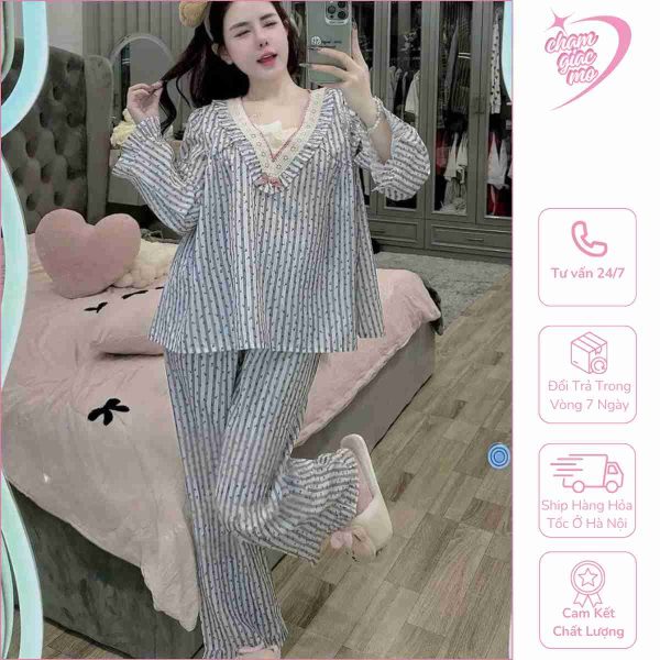 pijama nữ vải cotton