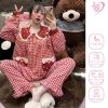 pijama thiết kế cổ nhún