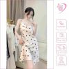 Váy Ngủ Mùa Hè Băng Lụa Mỏng Tulip Sling